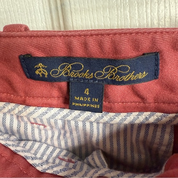 Brooks Brothers Women's Red Straight Leg Chino Pants Size 4 GUC - Picture 4 of 6